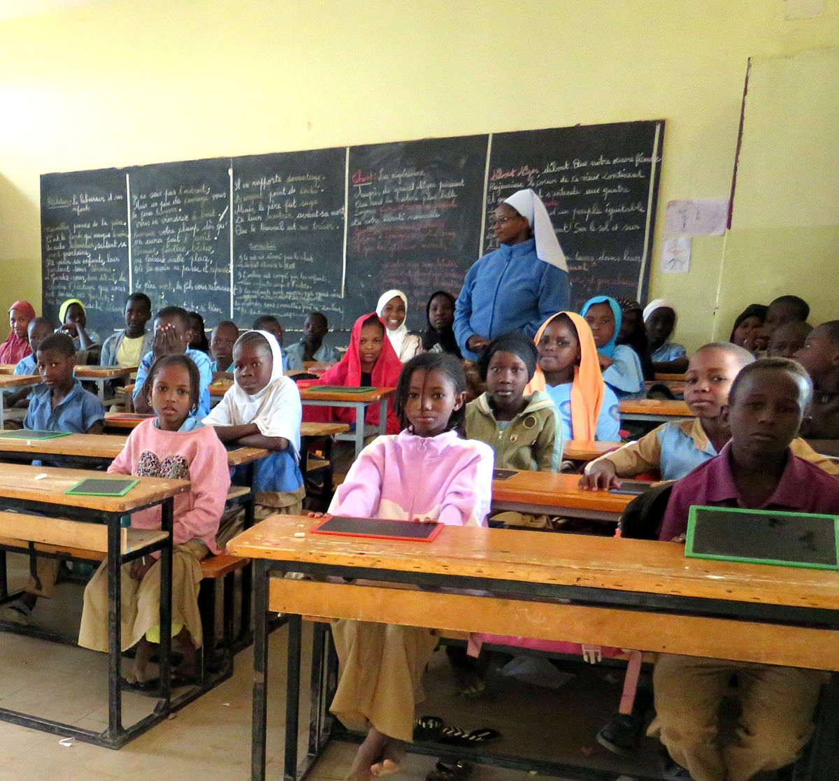 Las hermanas burundesas del corazón inmaculado de María en Dosso, Níger.